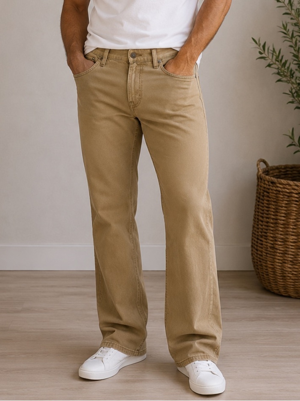 Old Navy Straight Fit Twill 5-Pocket Pants - Size 33x32